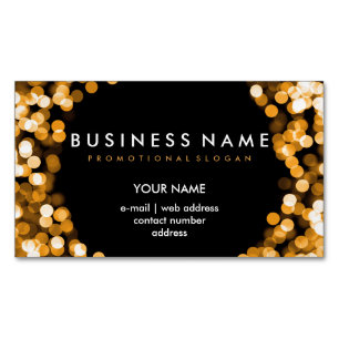 Elegant Professional Gold Hollywood Glam Lights Visitekaartje Magneet