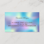 Elegant Professional, holografisch, donuts, bakker Visitekaartje (Achterkant)