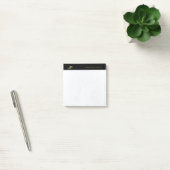 Elegant Professional Initialen Black Gold Marble Post-it® Notes (Kantoor)