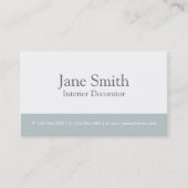 Elegant Professional Interior Design Decorator Visitekaartje (Voorkant)