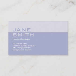 Elegant Professional Interior Design Decorator Visitekaartje