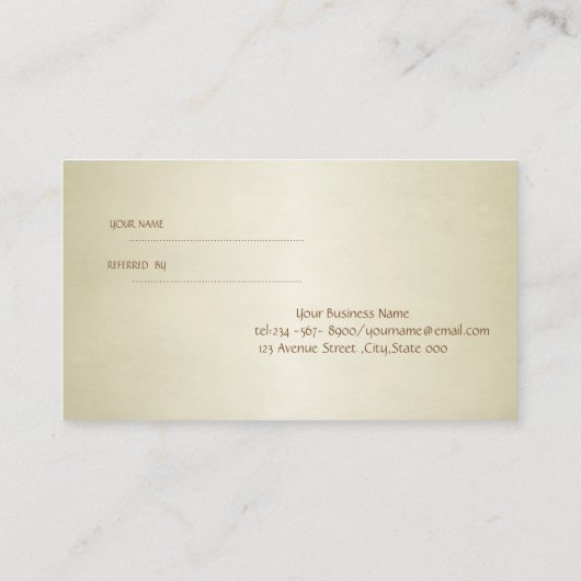 Elegant Professional, Lotus Reference Kaart (Achterkant)