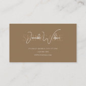 Elegant professional minimalist skincare visitekaartje (Achterkant)