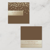 Elegant Professional, modern, Confetti Vierkante Visitekaartje (Voorkant / Achterkant)