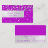 Elegant Professional, modern, Confetti Visitekaartje (Voorkant / Achterkant)