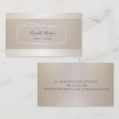 Elegant Professional Modern Geometric, Lijst Visitekaartje (Voorkant / Achterkant)