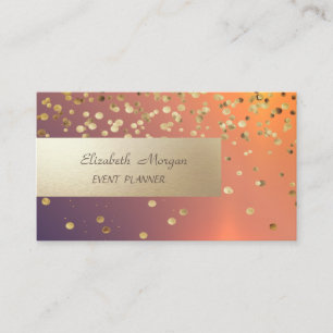 Elegant Professional, Modern, Shiny Confetti Visitekaartje
