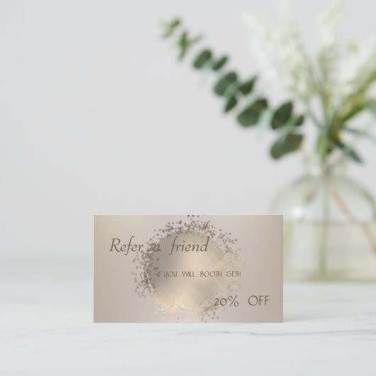 Elégant, Professional Moderne Carte de recommandat (Debout devant)