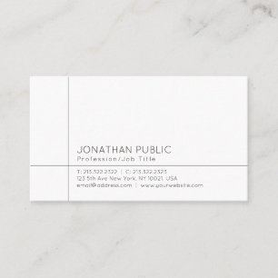 Elegant Professional, moderne, eenvoudige Sjabloon Visitekaartje