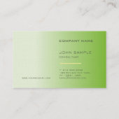 Elegant Professional Plain Premium Linen Luxury Visitekaartje (Achterkant)