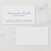 Elegant Professional Plain White Makeup Artiest Visitekaartje (Voorkant / Achterkant)