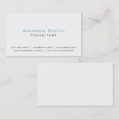 Elegant Professional Plain White Makeup Artiest Visitekaartje (Voorkant / Achterkant)