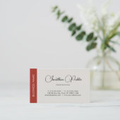Elegant Professional Script Name Sjabloon Modern Visitekaartje (Staand voorkant)