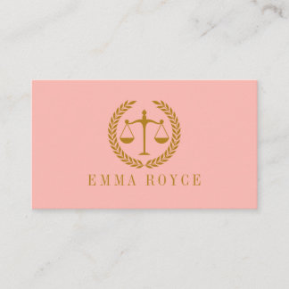Elegant Professional Simple Minimalist Lawyer Visitekaartje