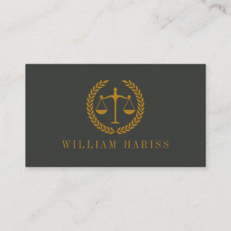 Elegant Professional Simple Minimalist Lawyer Visitekaartje