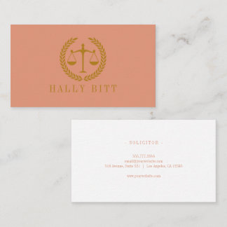 Elegant Professional Simple Minimalist Lawyer Visitekaartje