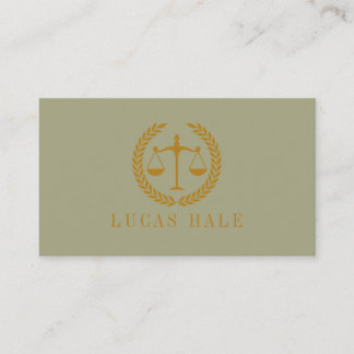 Elegant Professional Simple Minimalist Lawyer Visitekaartje
