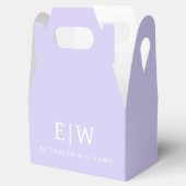 Elegant Professional Simple Monogram Minimalist Bedankdoosjes (Geopend)