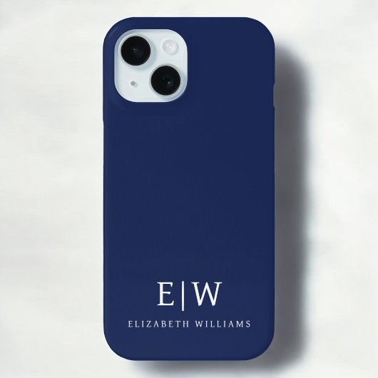 Elegant Professional Simple Monogram Minimalist Case-Mate iPhone Case