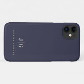 Elegant Professional Simple Monogram Minimalist Case-Mate iPhone Case (Achterkant (horizontaal))