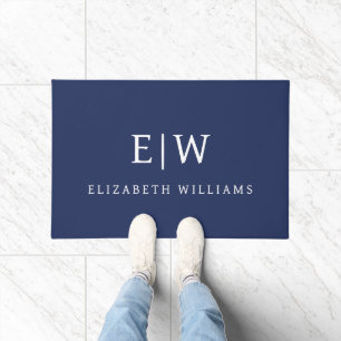 Elegant Professional Simple Monogram Minimalist Deurmat
