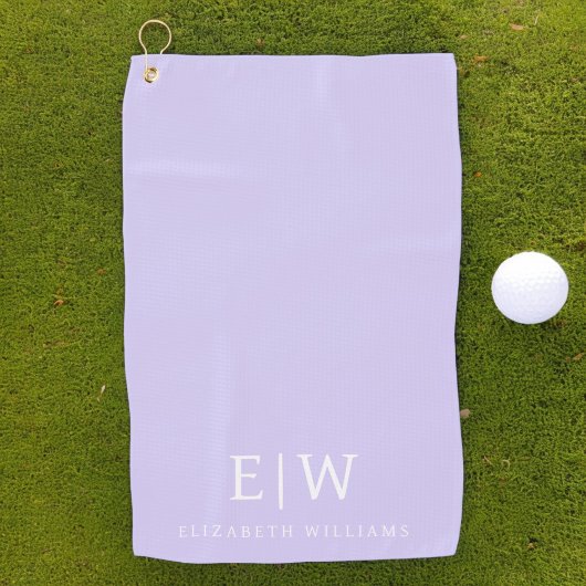 Elegant Professional Simple Monogram Minimalist Golfhanddoek