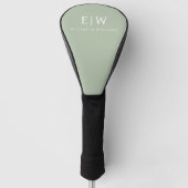 Elegant Professional Simple Monogram Minimalist Golfheadcover (Voorkant)