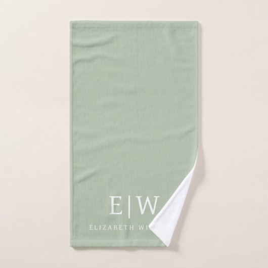 Elegant Professional Simple Monogram Minimalist Handdoek (Handdoek)