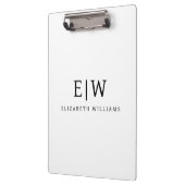 Elegant Professional Simple Monogram Minimalist Klembord (Links)
