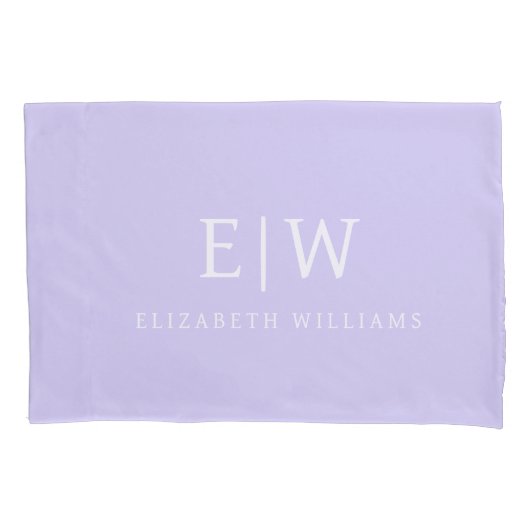 Elegant Professional Simple Monogram Minimalist Kussensloop (Voorkant)