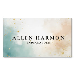 Elegant Professional Simple Monogram Minimalist Magnetisch Visitekaartje