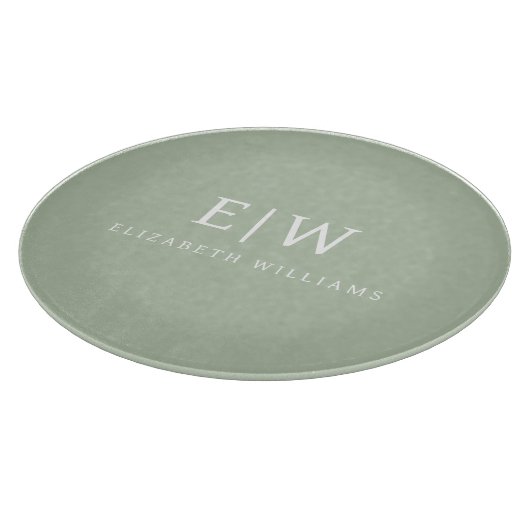 Elegant Professional Simple Monogram Minimalist Snijplank (Hoek)