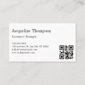 Elegant Professional Simple Monogram Minimalist Visitekaartje (Achterkant)