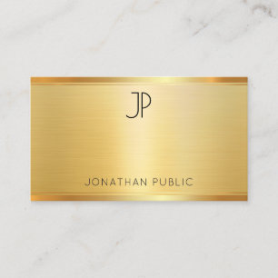Elegant Professional Sjabloon Faux Gold Modern Visitekaartje