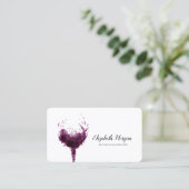 Elegant Professional Waterverf Visitekaartje (Staand voorkant)