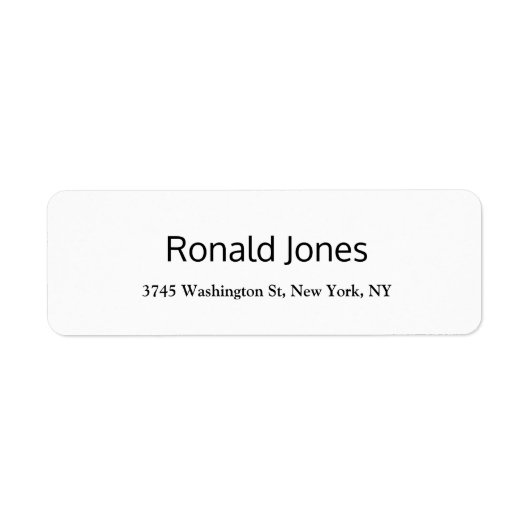 Elegant Professioneel Creatief Modern Etiket (Voorkant)