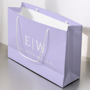 Elegant Professioneel Eenvoudig Monogram Minimalis Groot Cadeauzakje