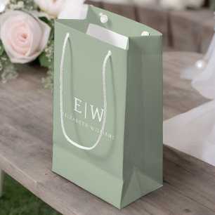 Elegant Professioneel Eenvoudig Monogram Minimalis Klein Cadeauzakje