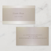 Elegant, professioneel, eenvoudig visitekaartje (Voorkant / Achterkant)