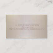 Elegant, professioneel, eenvoudig visitekaartje (Achterkant)