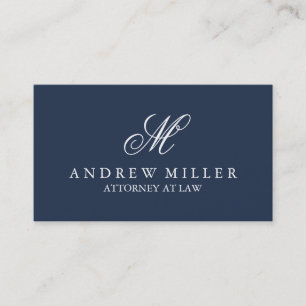 Elegant professioneel marinemonogram visitekaartje