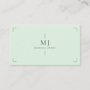 Elegant Professioneel Minimalistisch Monogram Groe Visitekaartje