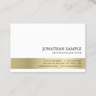 Elegant professioneel, modern, stijlvol, Gold look Visitekaartje