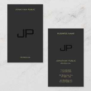 Elegant professioneel monogram Initiaal Sjabloon Visitekaartje