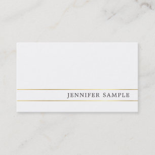 Elegant professioneel ontwerp Modern Plain Slank Visitekaartje