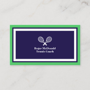 Elegant professioneel tennis logo stijl visitekaartje