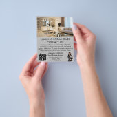 Elegant Professioneel Vastgoed Marketing QR Code Flyer (Hand)