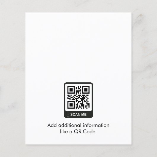 Elegant Professioneel Vastgoed Marketing QR Code Flyer (Achterkant)