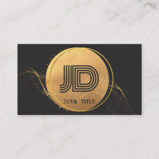 Elegant Professionele Eenvoudige Monogram Minimali Visitekaartje