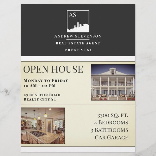 Elegant professionele skyline flyer (Voorkant)